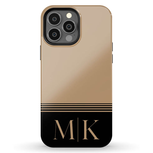 Large Custom Initials iPhone Case - Centered